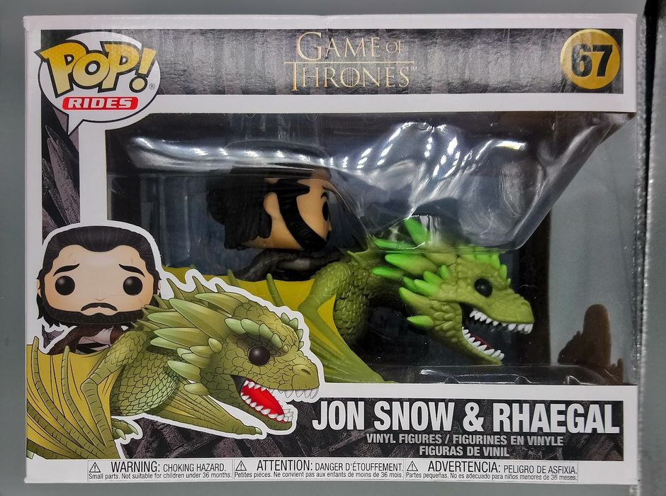 67 Jon Snow & Rhaegal - Rides - Game of Thrones Funko POP - Box Damaged