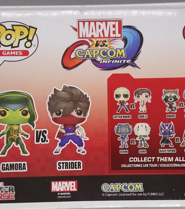 [2 Pack] Gamora vs Strider - Capcom Marvel Games Box Damaged Funko POP