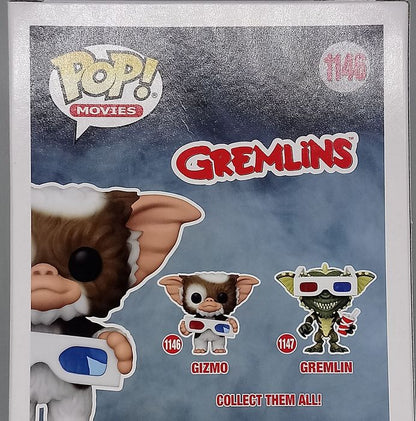 1146 Gizmo (w/ 3D Glasses) - Flocked - Gremlins Funko POP - Box Damaged