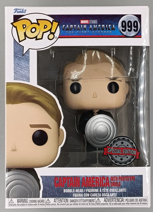 999 Captain America (with Prototype Shield) Marvel - Funko POP - Box Damaged