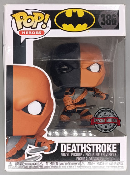 386 Deathstroke - DC Batman - Funko POP - Box Damaged