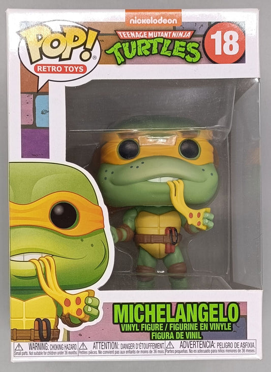 18 Michelangelo (Retro) - Teenage Mutant Ninja Turtles Funko POP - Box Damaged