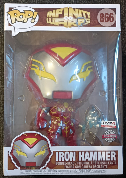 #866 Iron Hammer - 10 Inch Marvel Infinity Warps Box Damaged Funko POP