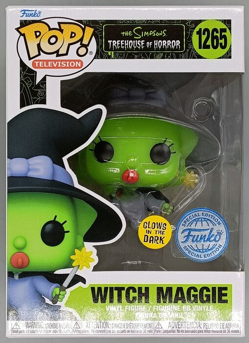 #1265 Witch Maggie - Glow - The Simpsons Funko POP