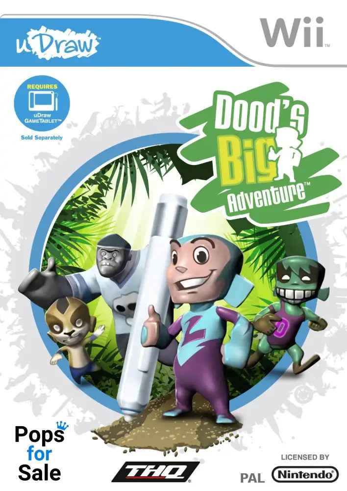 Dood's Big Adventure - uDraw for Nintendo Wii [Disc Only - No Box or Instructions]