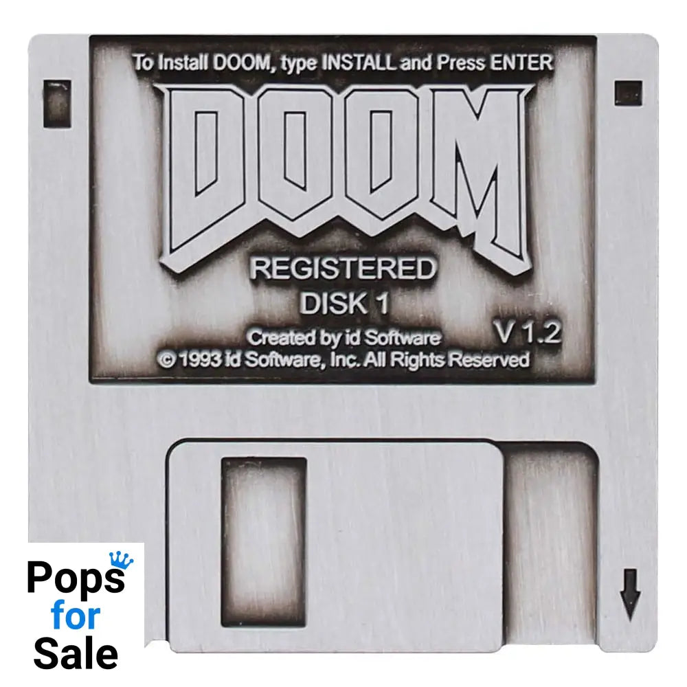 Doom Pin Badge Floppy Disk Limited Edition Pins & Brooches
