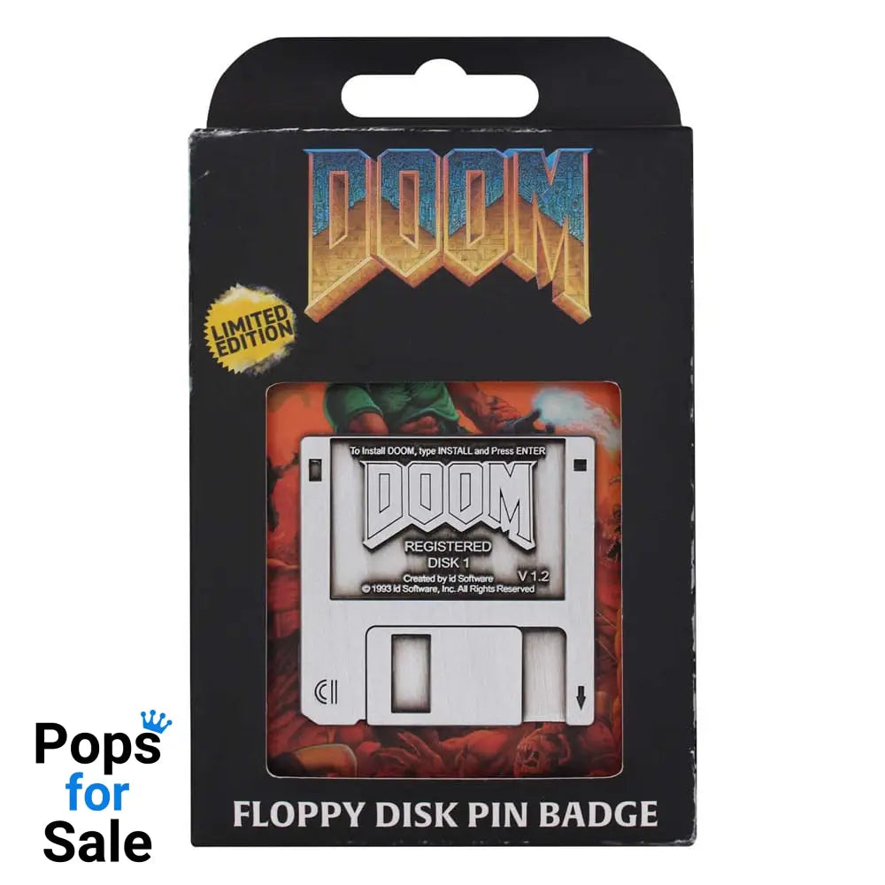Doom Pin Badge Floppy Disk Limited Edition