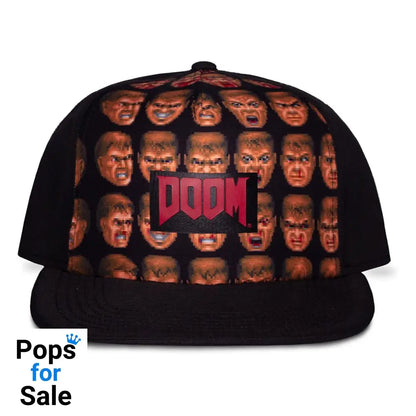 Doom Snapback Doom Faces Background