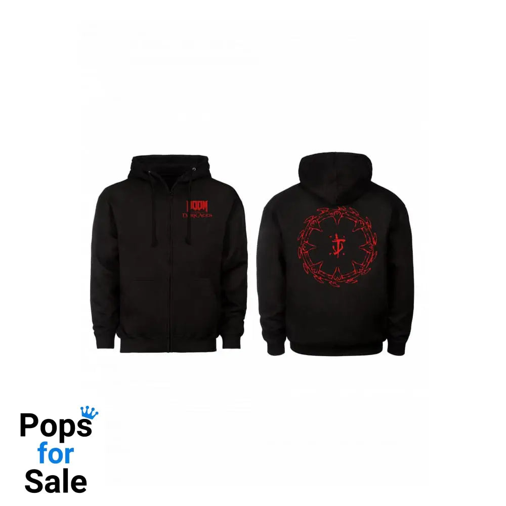 Doom The Dark Ages Hooded Sweater Analog Shield Size L