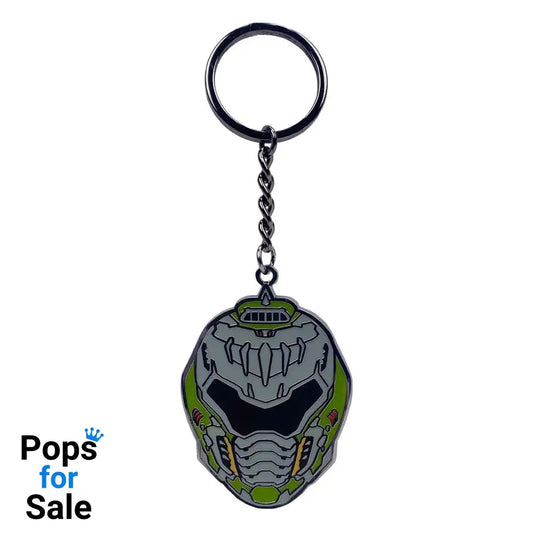 Doom The Dark Ages Metal Keychain Helmet Keyrings