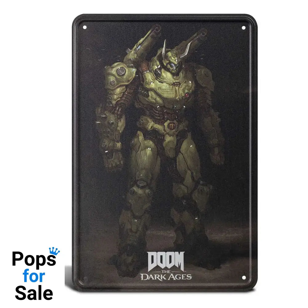 Doom The Dark Ages Metal Sign Atlan 20 x 30 cm Tin signs