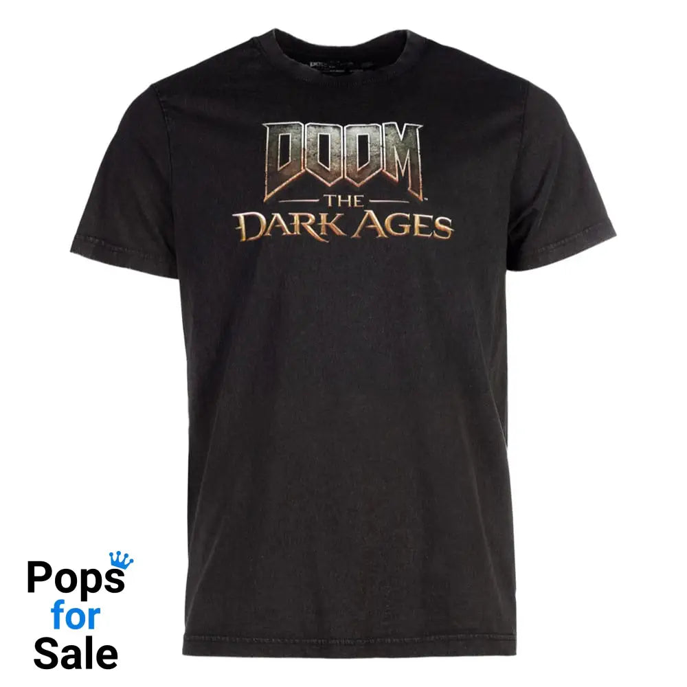 Doom The Dark Ages T-Shirt Logo Washed Out Size M