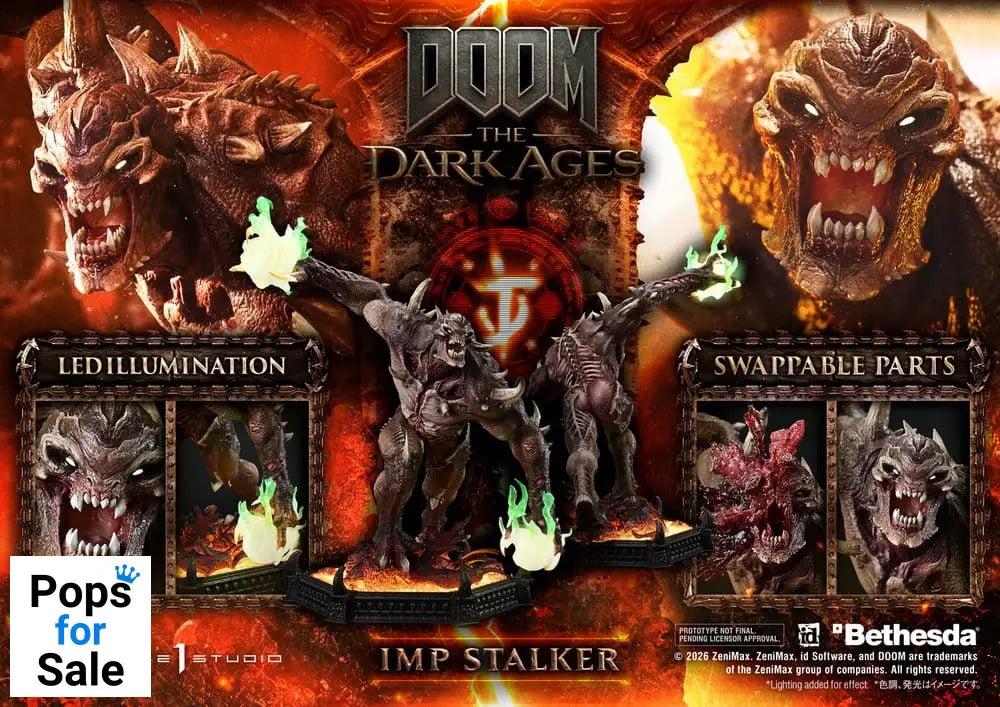 DOOM: The Dark Ages Ultimate Premium Masterline Series Statue 1/4 Imp Stalker 77 cm