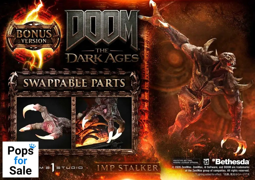 DOOM: The Dark Ages Ultimate Premium Masterline Series Statue 1/4 Imp Stalker Bonus Version 77 cm