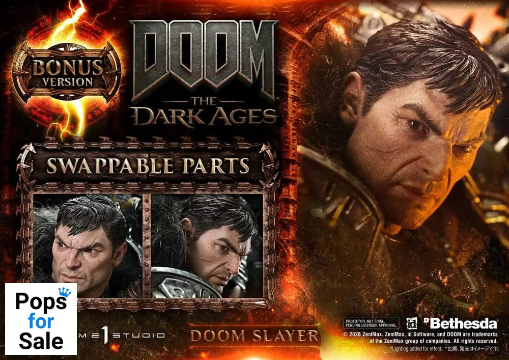 DOOM: The Dark Ages Ultimate Premium Masterline Series Statue 1/4 DOOM Slayer DX Bonus Version 77 cm