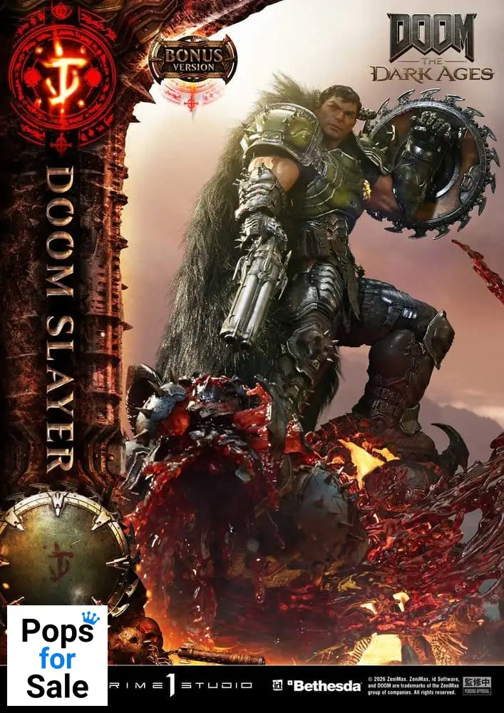 DOOM: The Dark Ages Ultimate Premium Masterline Series Statue 1/4 DOOM Slayer DX Bonus Version 77 cm