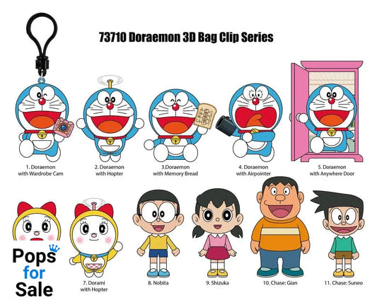Doraemon 3D Foam Bag Clips Serie 1 Display (24)