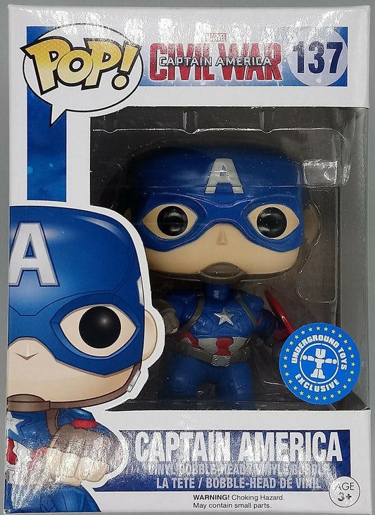 #137 Captain America (Action Pose) Marvel - Civil War Funko POP