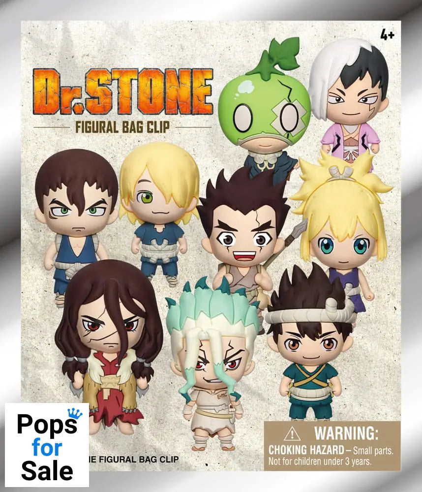 Dr. Stone 3D PVC Bag Clips Series 1 Display (24)