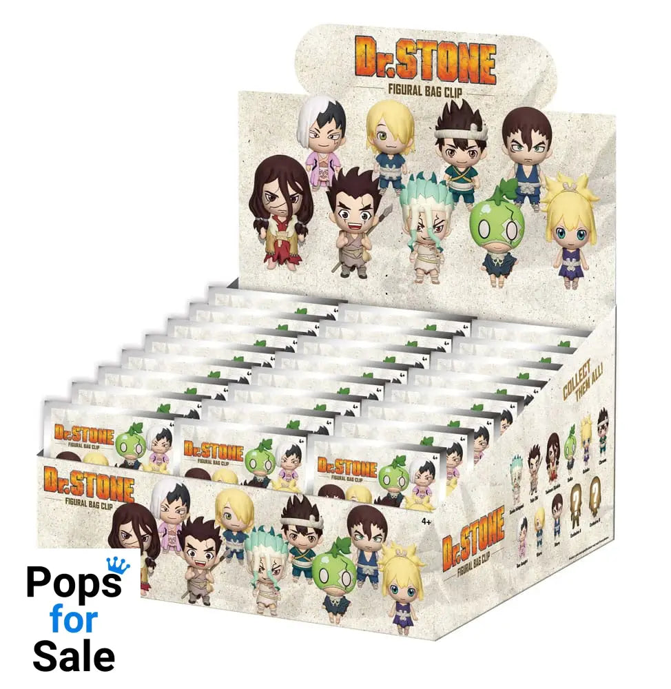 Dr. Stone 3D PVC Bag Clips Series 1 Display (24)