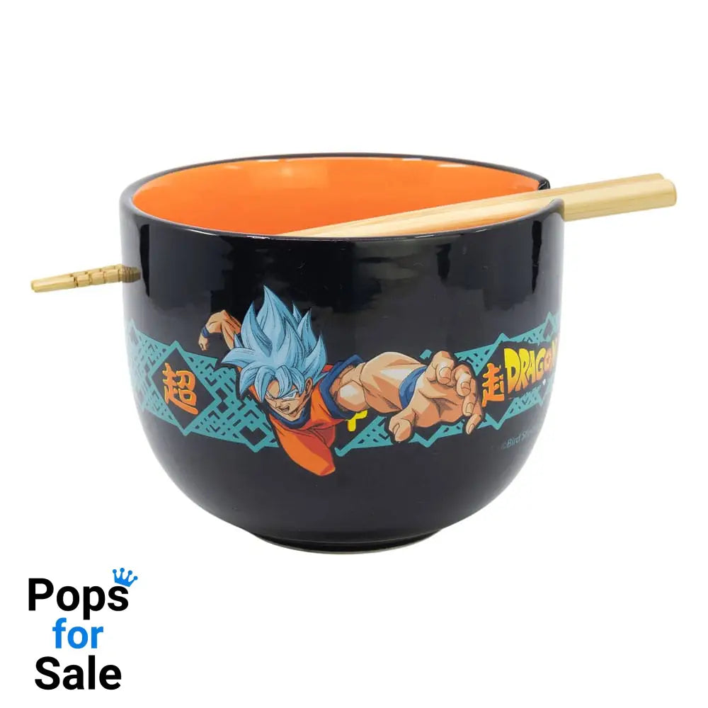 Dragon Ball Ramen Bowl with Chopsticks Letters