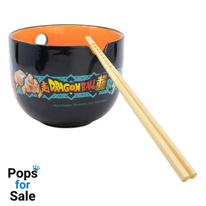 Dragon Ball Ramen Bowl with Chopsticks Letters