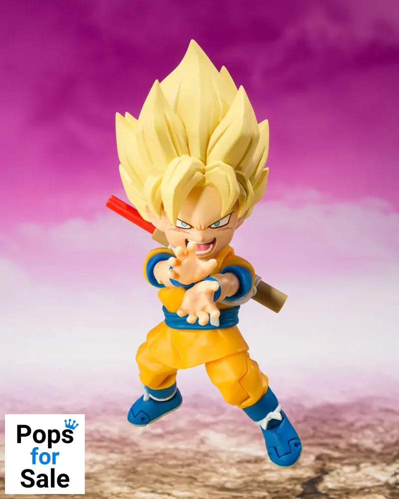 Dragon Ball S.H.Figuarts Action Figure Super Saiyan Son Goku (mini) Daima 8 cm