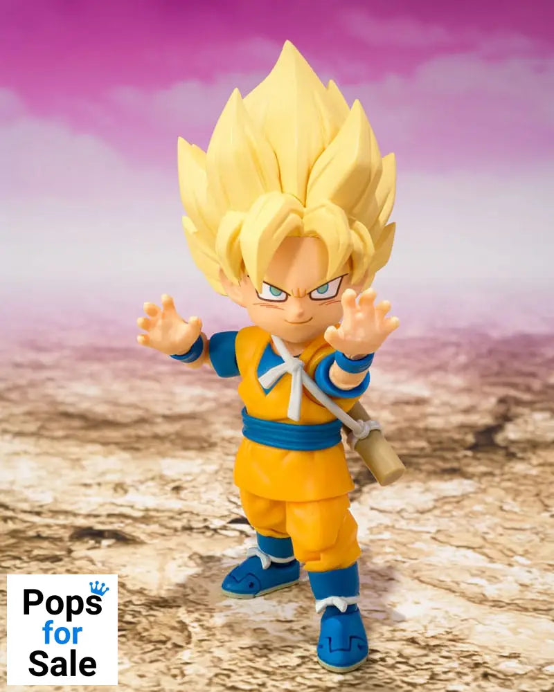 Dragon Ball S.H.Figuarts Action Figure Super Saiyan Son Goku (mini) Daima 8 cm
