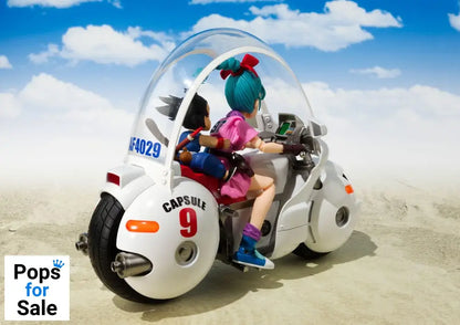 Dragon Ball S.H. Figuarts Vehicle with Figure Bulma's Motorcycle Hoipoi Capsule No. 9 17 cm