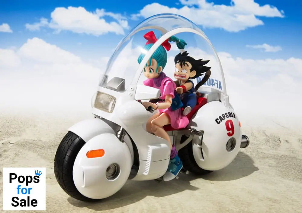Dragon Ball S.H. Figuarts Vehicle with Figure Bulma's Motorcycle Hoipoi Capsule No. 9 17 cm