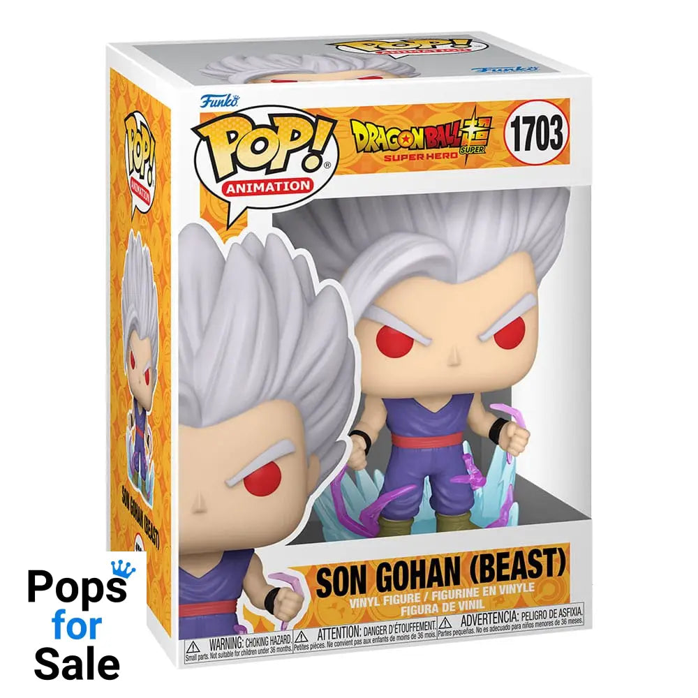 Dragon Ball Super: Super Hero POP! Animation Vinyl Figures Gohan UI w/CH(GW) 9 cm Assortment (6)