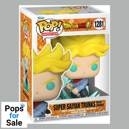 Dragon Ball Super POP! Animation Vinyl Figure SS Trunks w/ Sword 9 cm