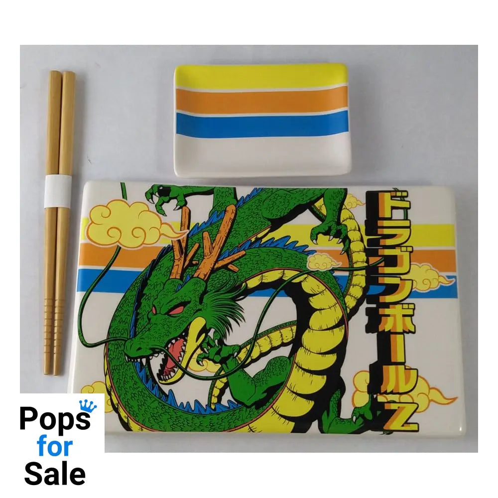 Dragon Ball Z Ceramic Sushi Set with Chopsticks Shenron