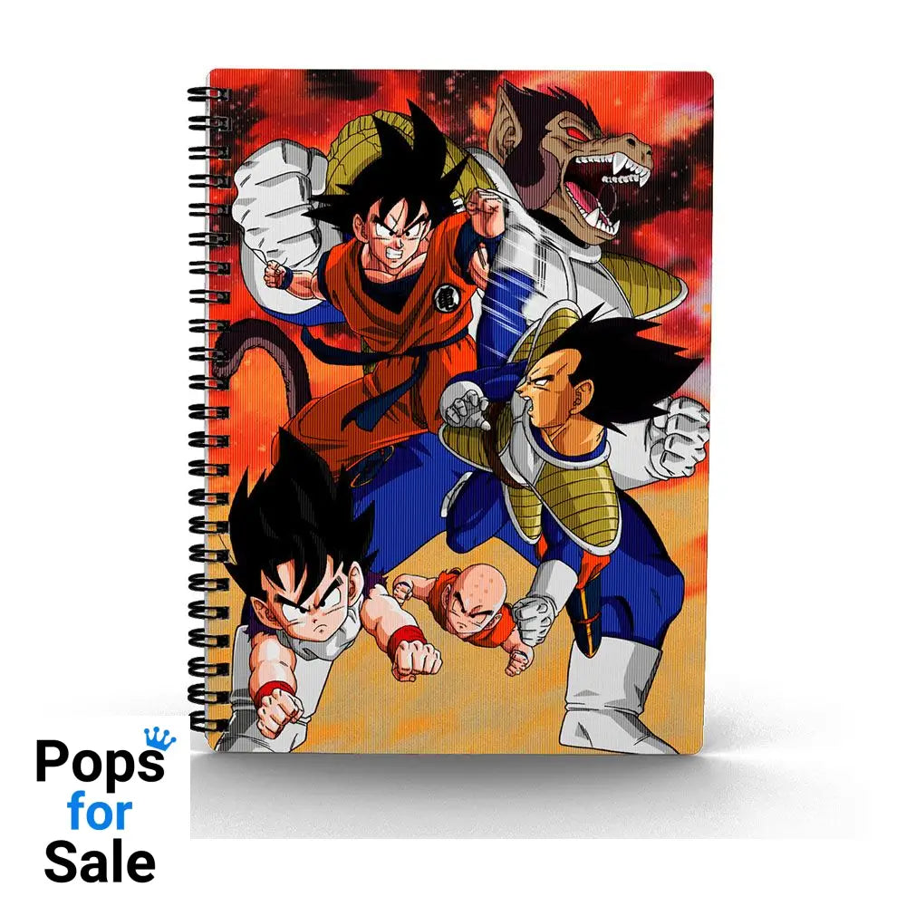 Dragon Ball Z Notebook with 3D-Effect Goku vs Vegeta Stationery