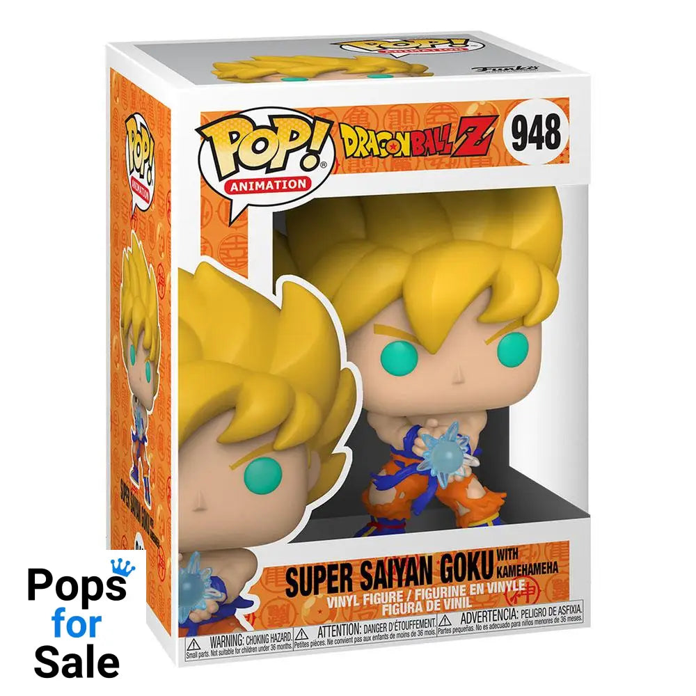 Dragon Ball Z POP! Animation Vinyl Figure SS Goku w/ Kamehameha Wave 9 cm