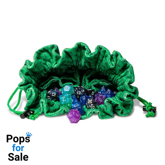 Dragon Storm Dice bag with compartments Green Dragon Scales Dice accessories