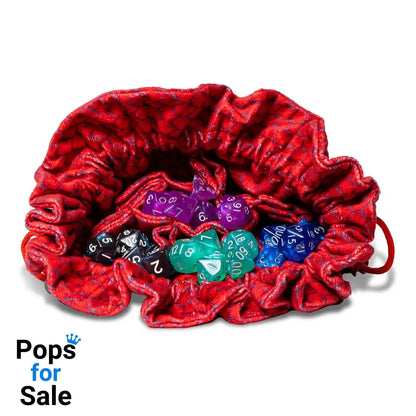 Dragon Storm Dice bag with compartments Red Dragon Scales