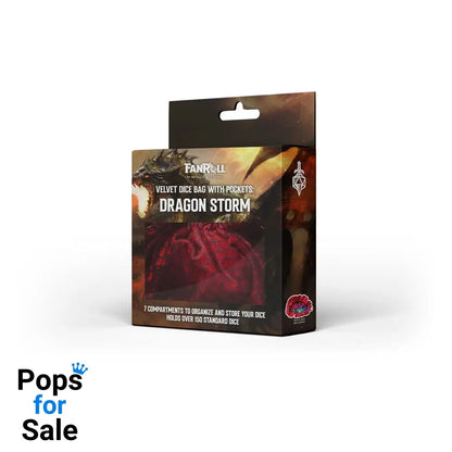 Dragon Storm Dice bag with compartments Red Dragon Scales