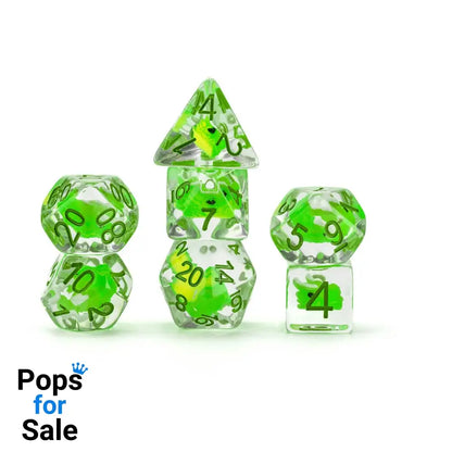 Dragon Storm Inclusion Dice Set Green Dragon (7)