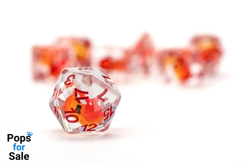 Dragon Storm Inclusion Dice Set Red Dragon (7)