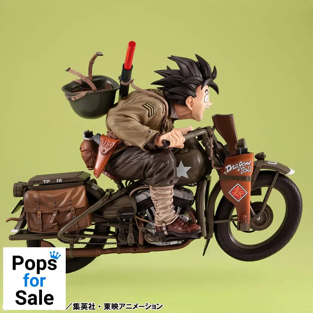 Dragonball Z 05 Desktop Real McCoy PVC Diorama Son Goku & Bike 18 cm