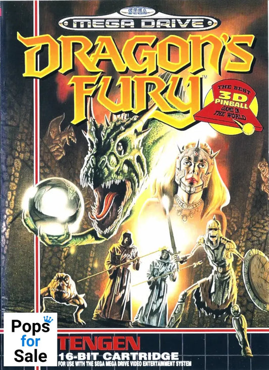 Dragon's Fury for SEGA Mega Drive - [Just Cartridge]