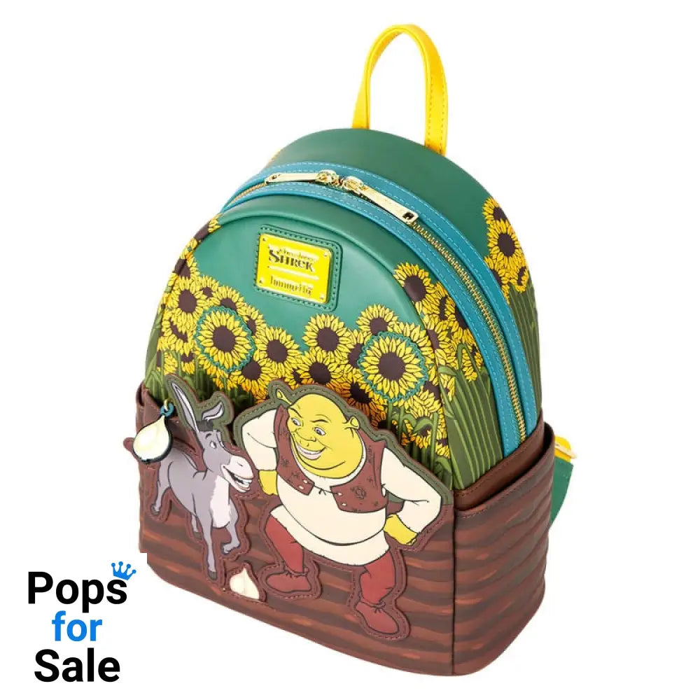 Dreamworks by Loungefly Mini Backpack Shrek & Donkey Sunflower Field