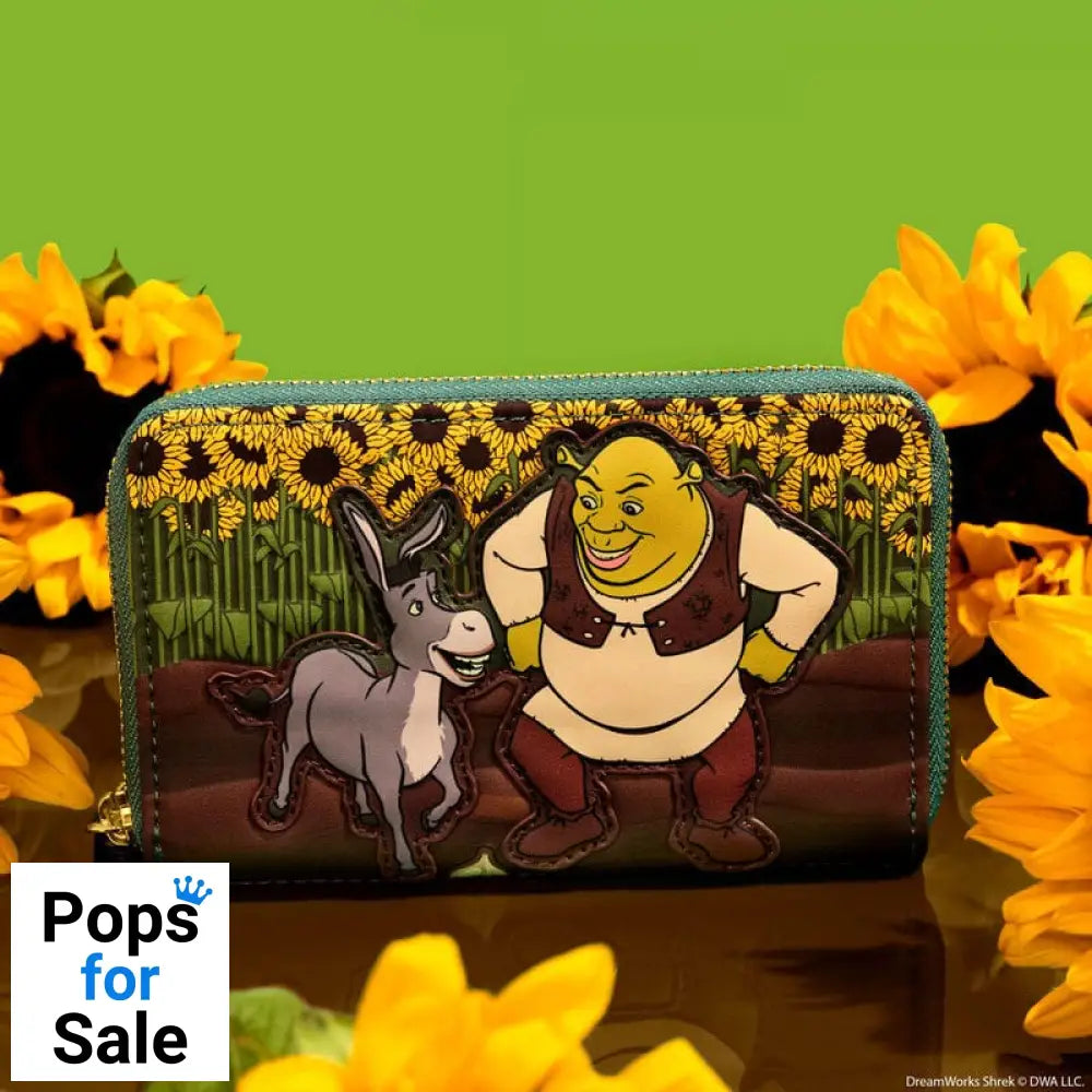 Dreamworks by Loungefly Wallet Shrek & Donkey Sunflower Field Wallets