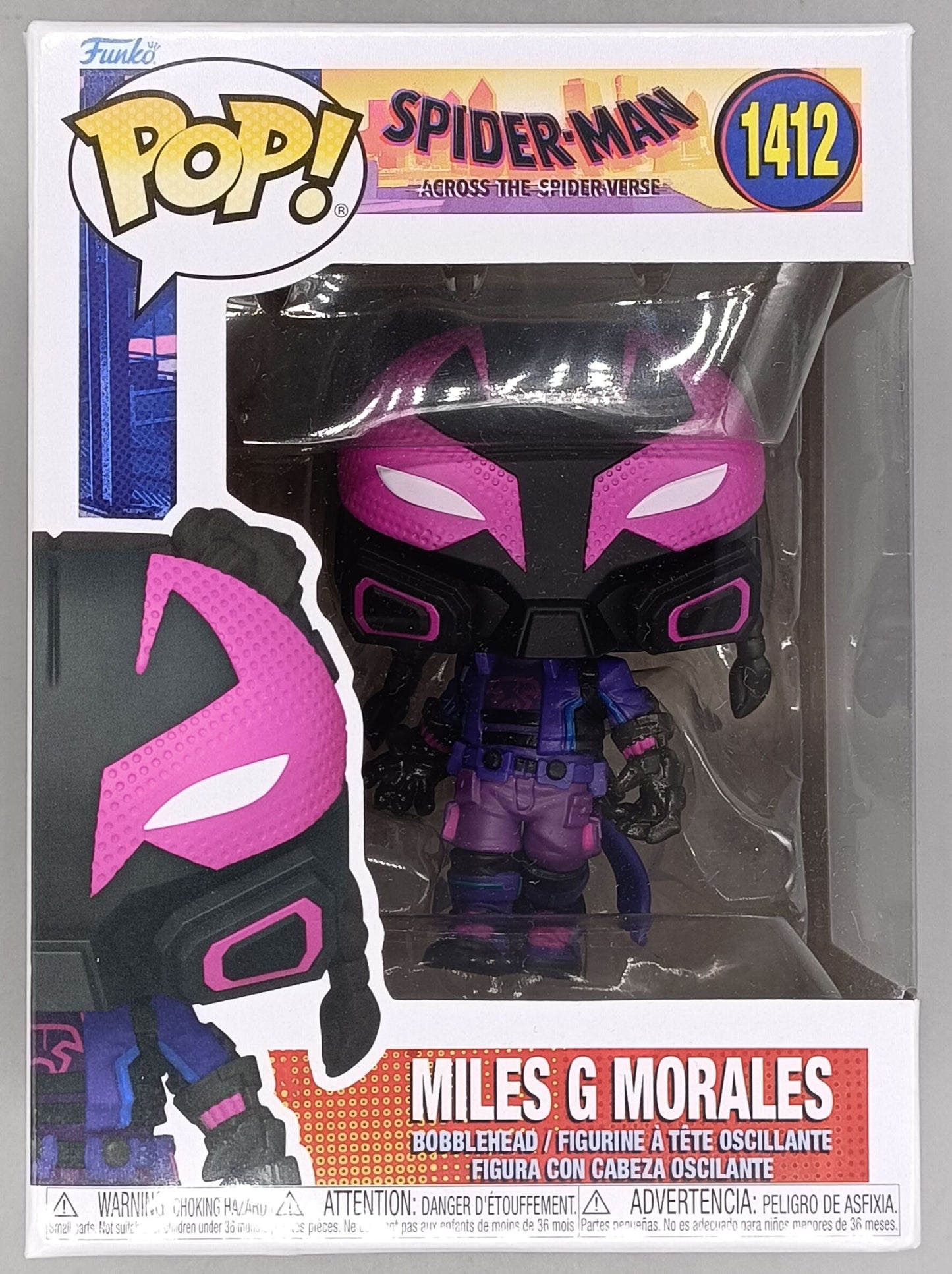 1412 Miles G Morales - Marvel Spiderman Across the Spider-Verse Funko POP