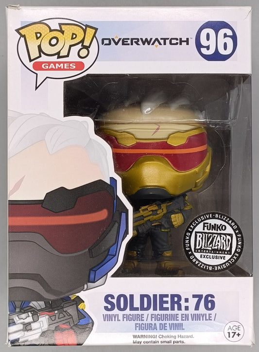 96 Soldier 76 (Golden) - Overwatch - Funko POP - Box Damaged