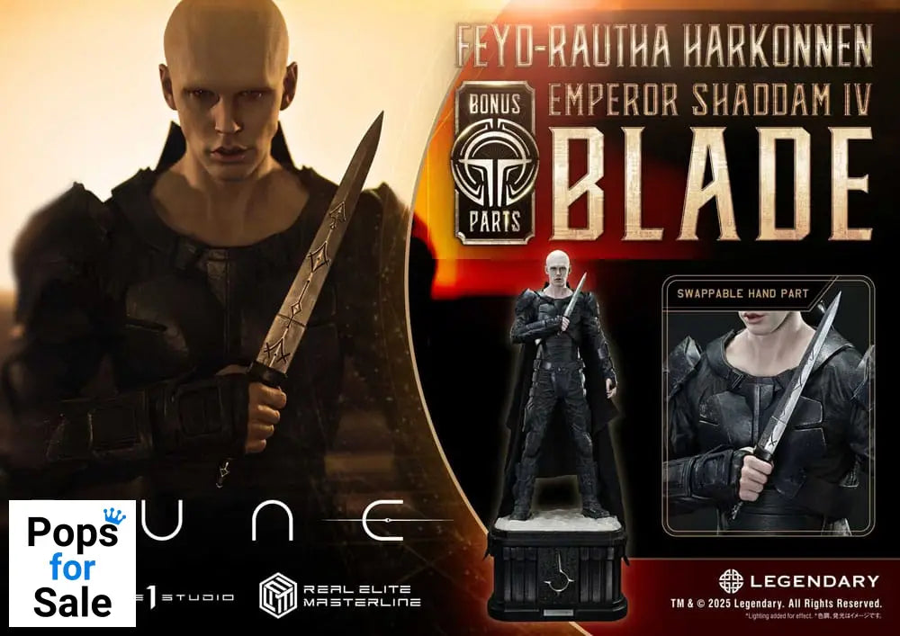 Dune: Part Two Real Elite Masterline Series Statue 1/3 Feyd-Rautha Harkonnen Ultimate Bonus Version 83 cm