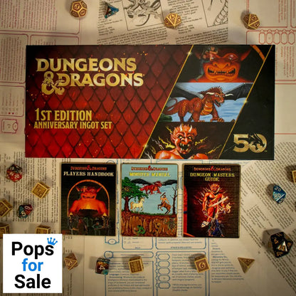 Dungeons & Dragons 50th Anniversary 1st Edition Book Cover Ingot Set Ingot set