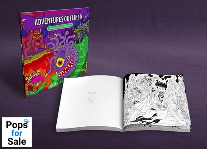 Dungeons & Dragons Adventures Outlined Coloring Book