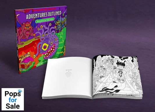 Dungeons & Dragons Adventures Outlined Coloring Book